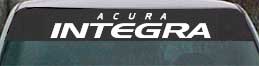 windshield lettering acura integra