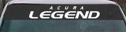 acura legend windshield decal