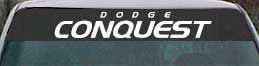 dodge conquest windshield graphics