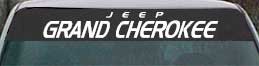 Jeep Grand Cherokee vinyl lettering