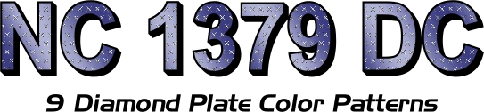 Diamond Plate Boat Numbers Design Options