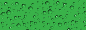 Water Drops - Green - Vinyl Lettering Pattern