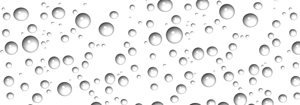 Water Drops - White - Vinyl Lettering Pattern