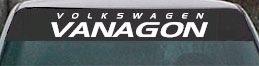 Volkswagen Vanagon custom windshield lettering
