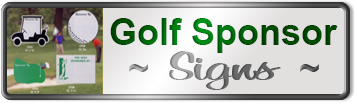 Custom Golf Sponsor Signs
