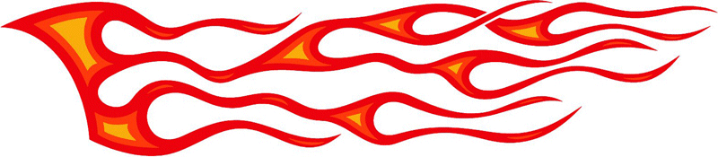 3c_flames_85 Graphic Flame Decal