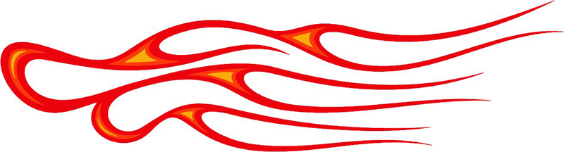 3c_flames_86 Graphic Flame Decal