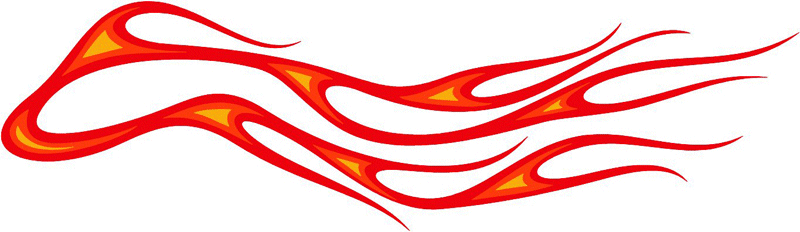 3c_flames_95 Graphic Flame Decal