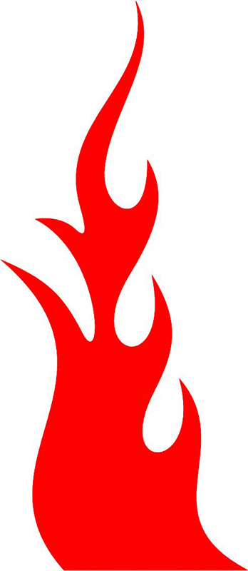 fire_30 Classic Fire Flames Graphic Flame Decal
