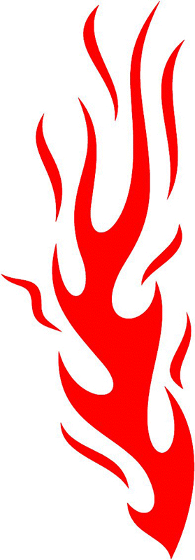 fire_31 Classic Fire Flames Graphic Flame Decal