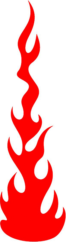 fire_32 Classic Fire Flames Graphic Flame Decal