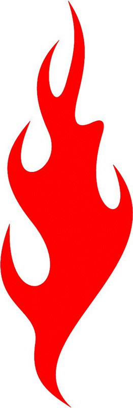 fire_34 Classic Fire Flames Graphic Flame Decal