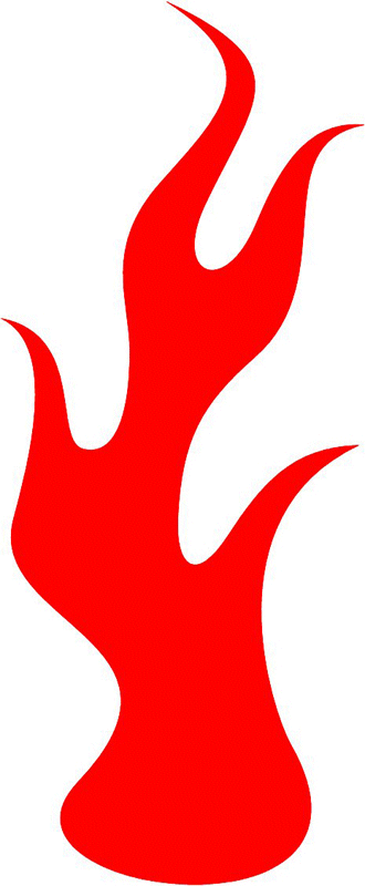 fire_37 Classic Fire Flames Graphic Flame Decal