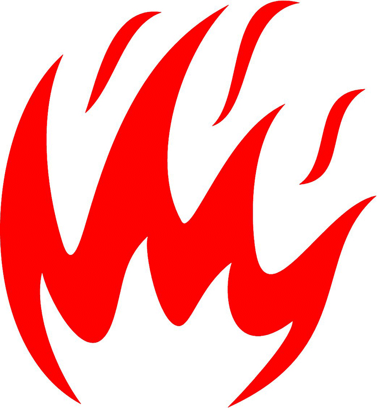 fire_40 Classic Fire Flames Graphic Flame Decal