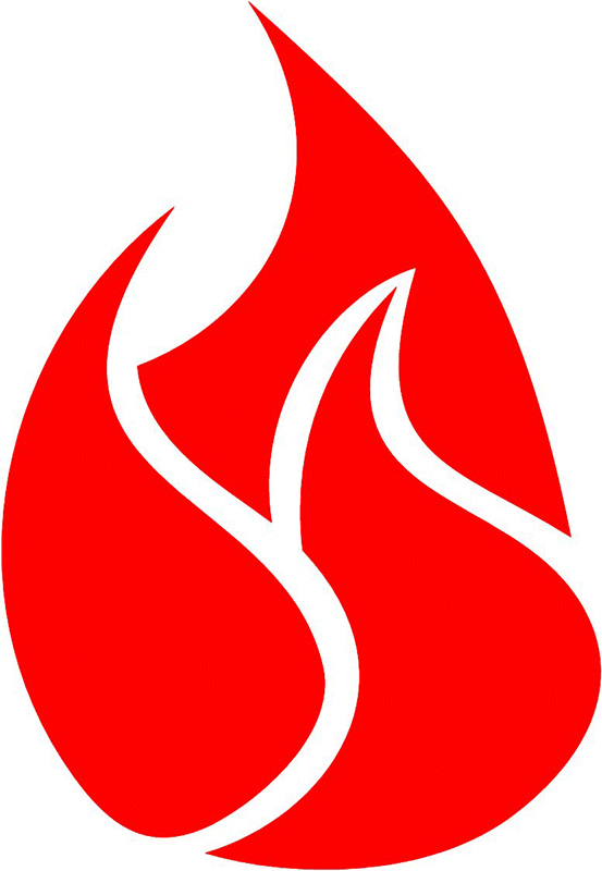 fire_41 Classic Fire Flames Graphic Flame Decal
