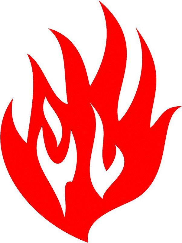 fire_46 Classic Fire Flames Graphic Flame Decal