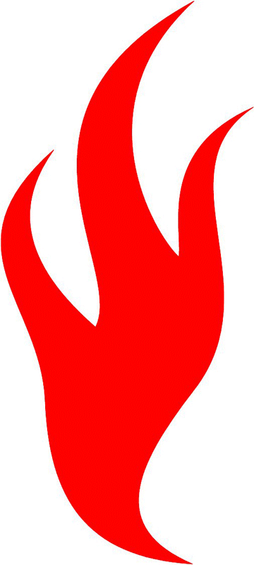 fire_48 Classic Fire Flames Graphic Flame Decal
