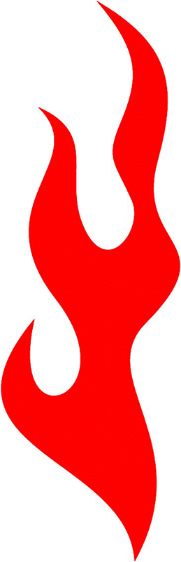 fire_49 Classic Fire Flames Graphic Flame Decal