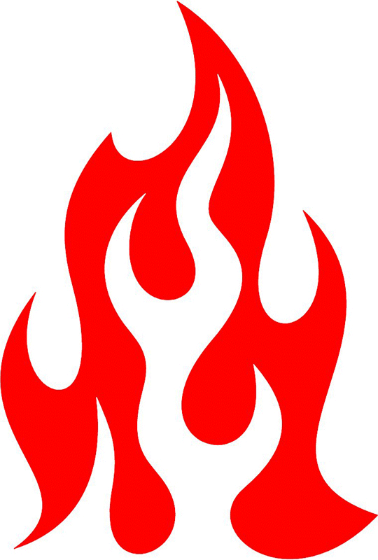 fire_59 Classic Fire Flames Graphic Flame Decal