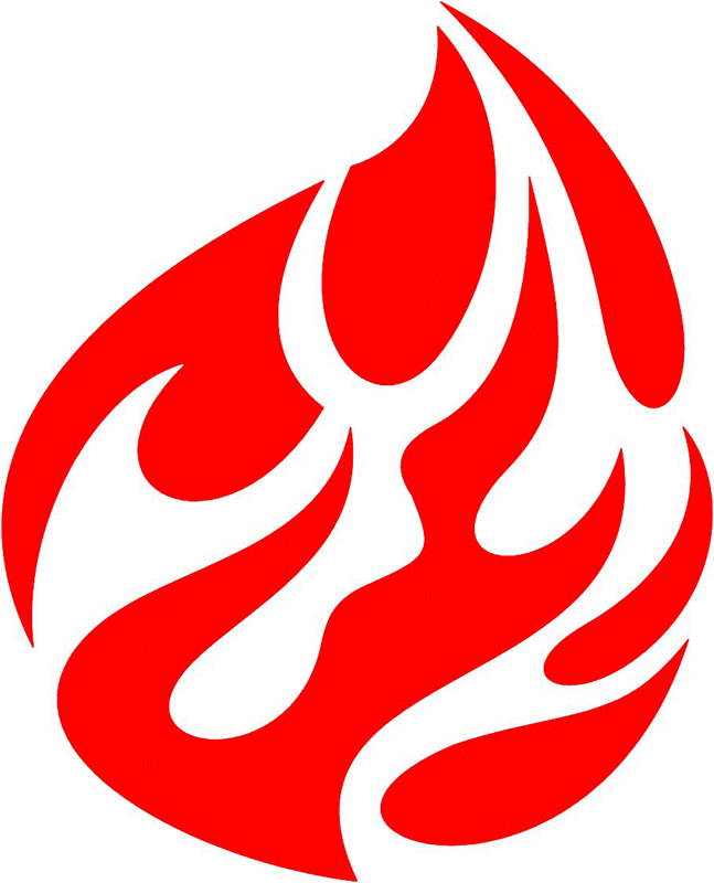 fire_91 Classic Fire Flames Graphic Flame Decal