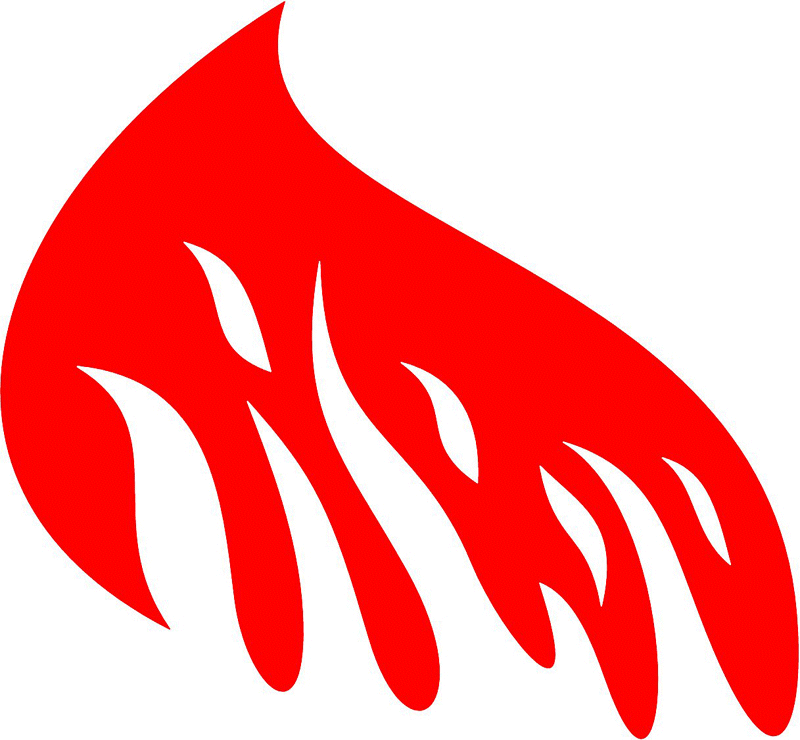 fire_96 Classic Fire Flames Graphic Flame Decal