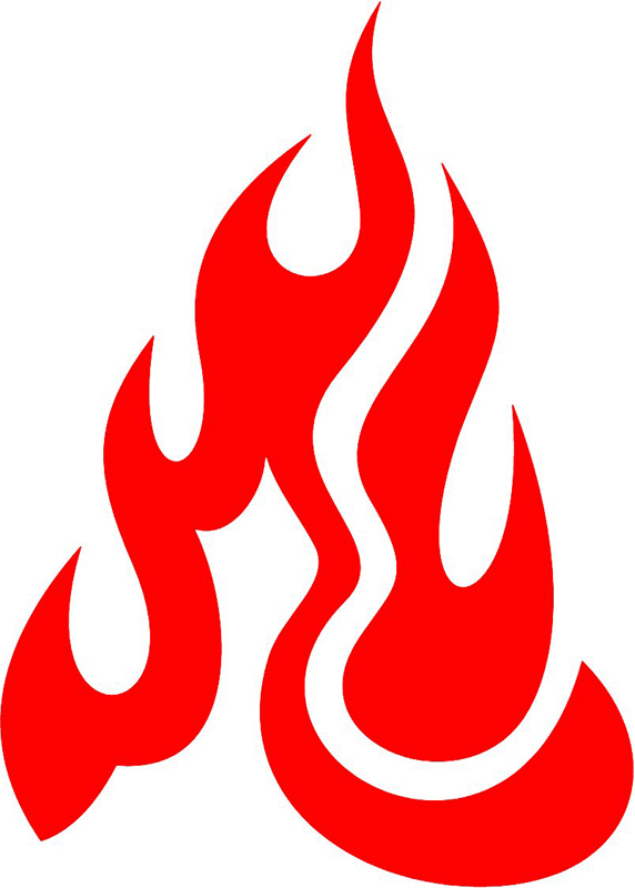 fire_97 Classic Fire Flames Graphic Flame Decal