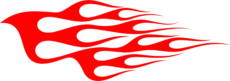 CLASSIC_20 Graphic Flame Decal