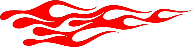 CLASSIC_31 Graphic Flame Decal
