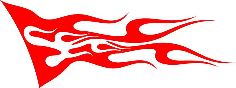 CLASSIC_50 Graphic Flame Decal