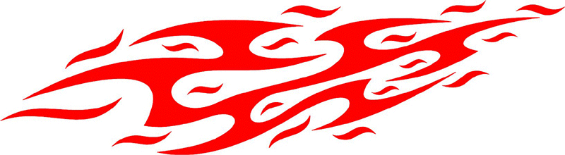 FLAMING_00 Graphic Flame Decal