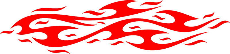 FLAMING_02 Graphic Flame Decal