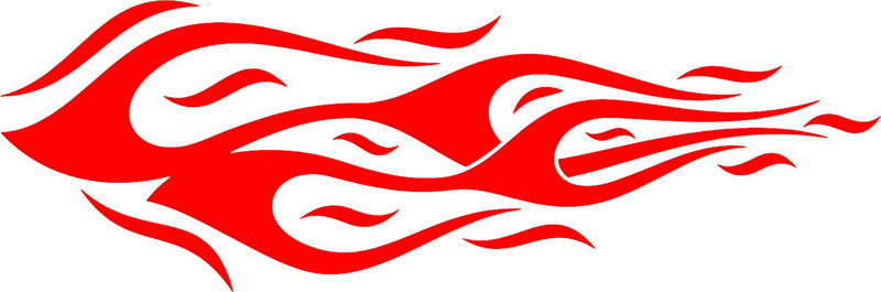 FLAMING_03 Graphic Flame Decal