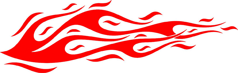 FLAMING_04 Graphic Flame Decal