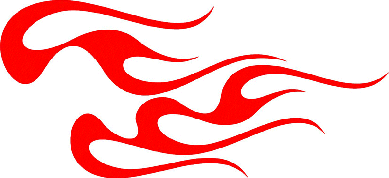 classic2_40 Graphic Flame Decal