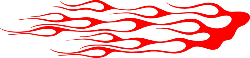 classic_red_04 Graphic Flame Decal