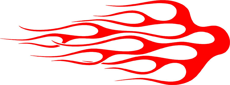 classic_red_08 Graphic Flame Decal