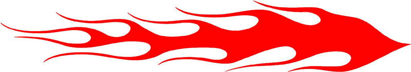 classic_red_10 Graphic Flame Decal