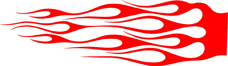 classic_red_13 Graphic Flame Decal