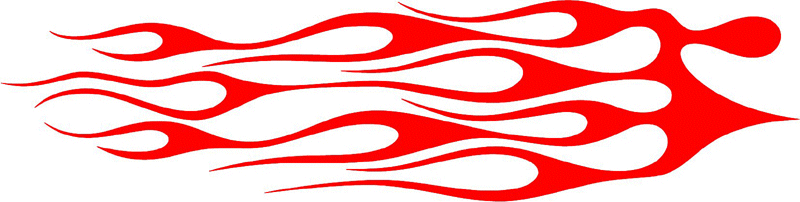 classic_red_14 Graphic Flame Decal