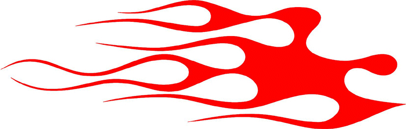 classic_red_16 Graphic Flame Decal