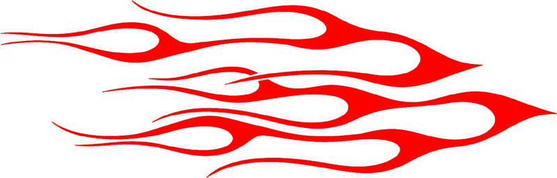 classic_red_17 Graphic Flame Decal