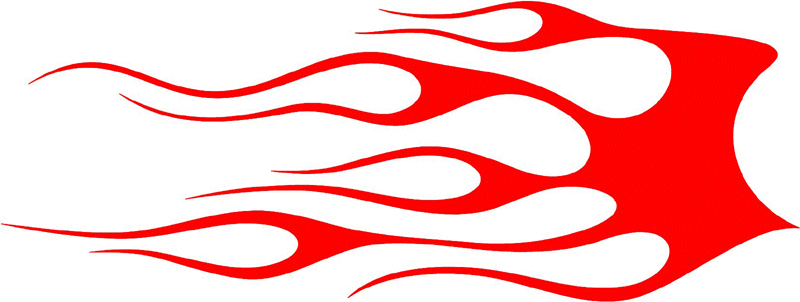 classic_red_18 Graphic Flame Decal