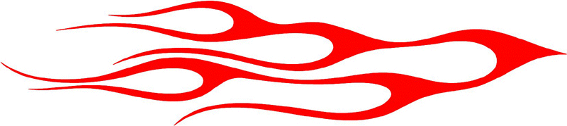 classic_red_21 Graphic Flame Decal