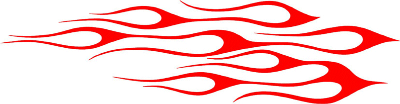 classic_red_25 Graphic Flame Decal