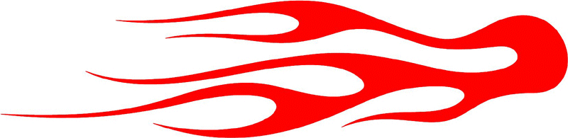 classic_red_26 Graphic Flame Decal