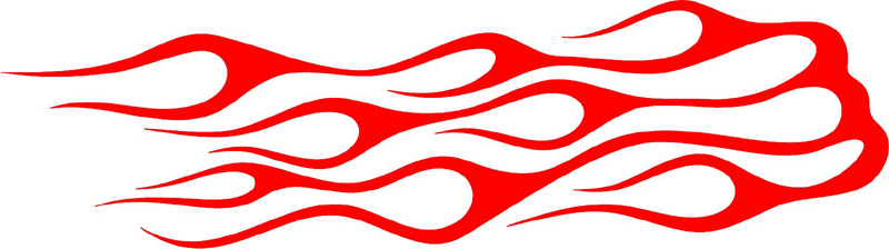 classic_red_27 Graphic Flame Decal