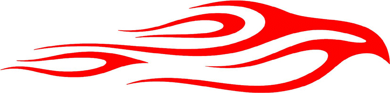 classic_red_31 Graphic Flame Decal