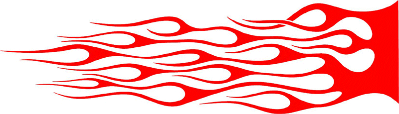 classic_red_35 Graphic Flame Decal