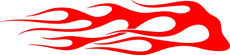 classic_red_40 Graphic Flame Decal