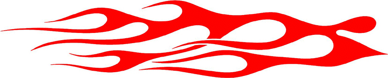 classic_red_41 Graphic Flame Decal